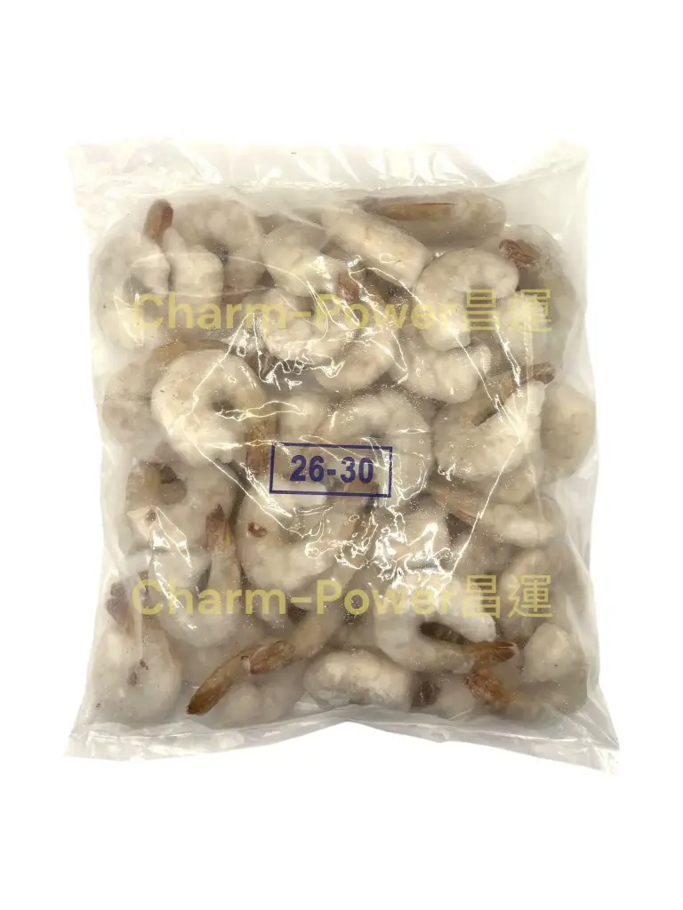 中國 單凍 鳳尾白蝦 21-25 2.2LBS*10包/箱