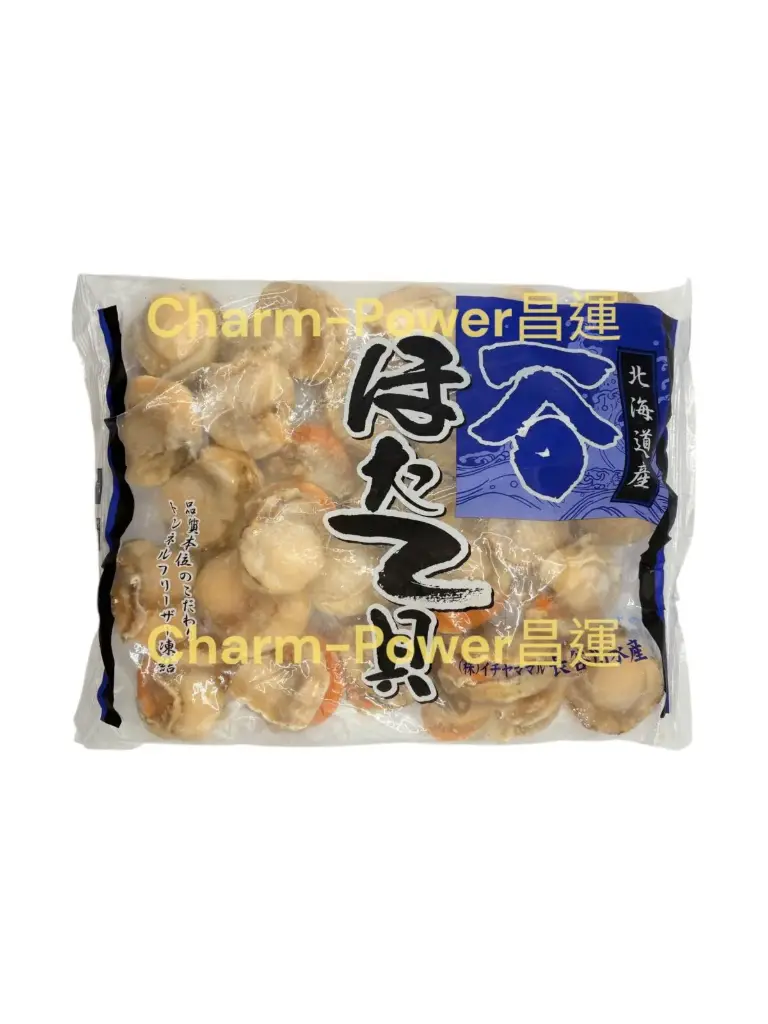 [SHJP000354] Japan Cooked Scallops (Roe-on) M 1KG*10 Packs/Carton