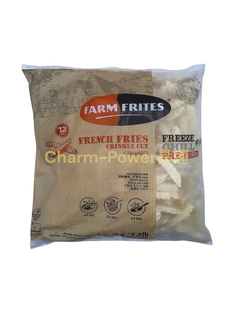 荷蘭 FARM FRITES 曲薯條1.2CM 1KG*12包/箱