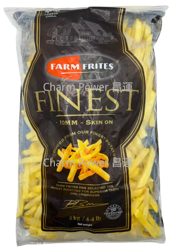 [OVNL000885] Netherlands FARM FRITES Skin-on Thick-Cut Fries 1CM 2KG*6 Packs/Carton