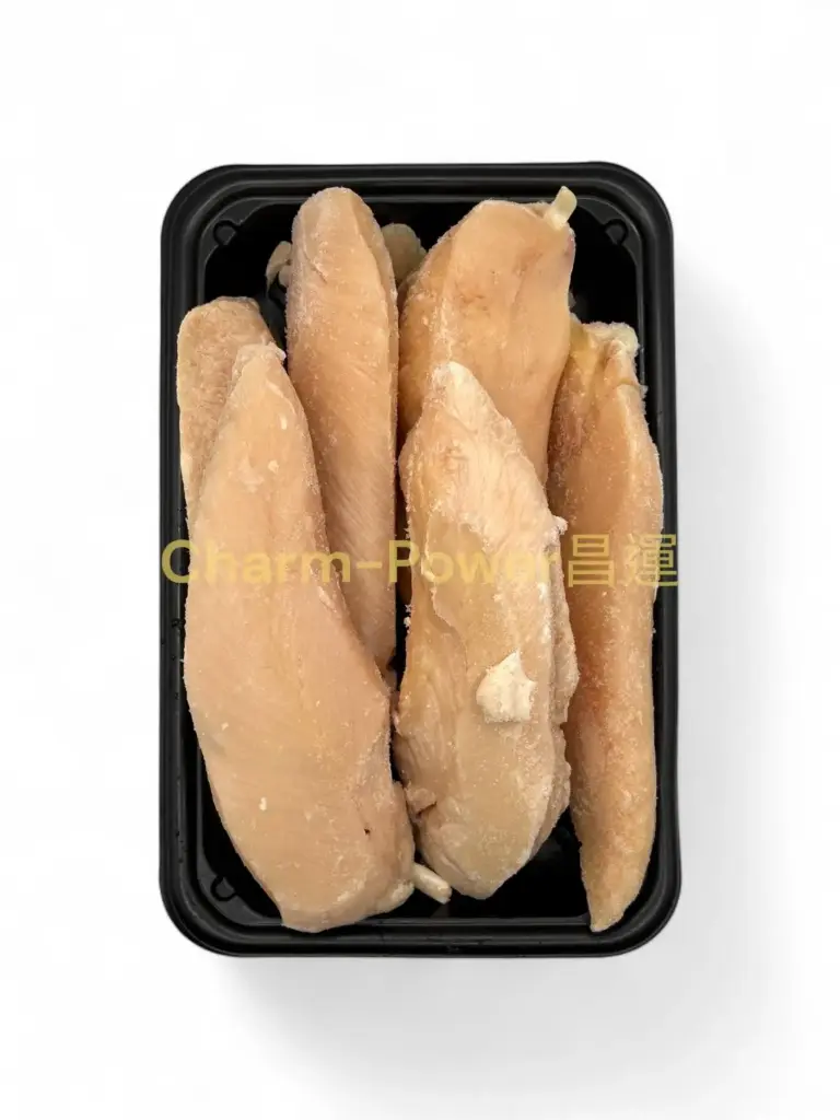 中國 豐盛 去皮單凍小胸肉(雞柳) 2.2LB*10包/箱