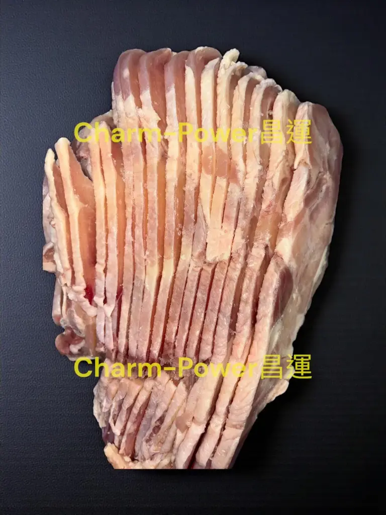 加工 帶皮雞上腿 切雞柳 1.5cm