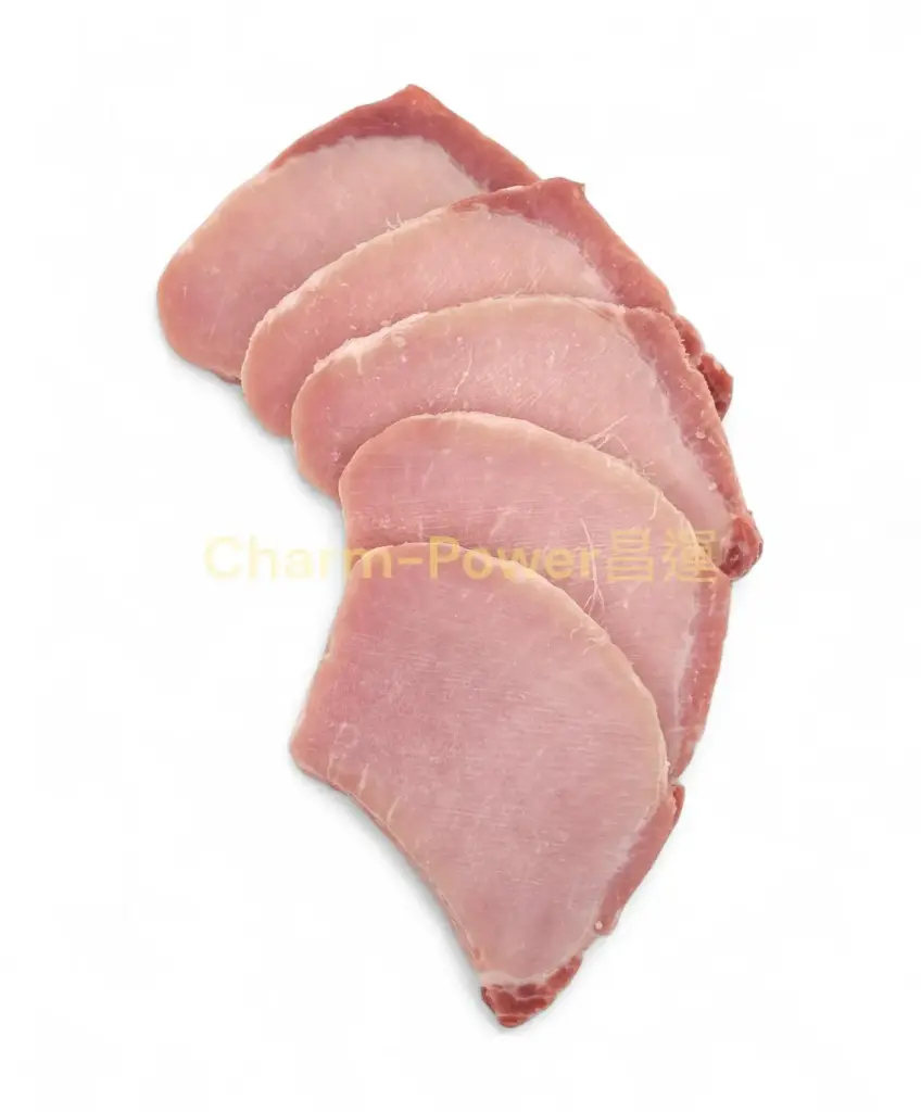 加工 豬肉眼 切片 2mm