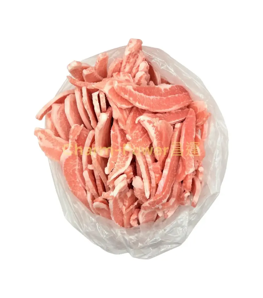 [POUN001957] Processed Pork Jowl, Sliced 5 Fen/1.6cm