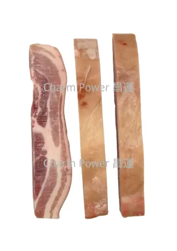 [POUN001683] 加工 豬腩 帶皮挑骨腩 切條 2寸/5cm